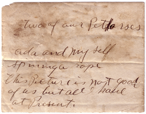 Back side of photo