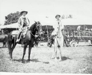 Bee Ho with Chester Byers, June 5, 1913, Hartford, Connecticut 101 Ranch Show